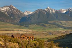 Views of Absaroka Mountains and Yellowstone River